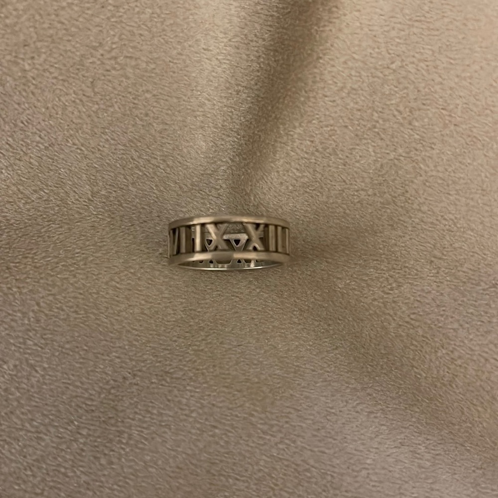 Tiffany & Co. - Authentic Sterling Silver “Atlas Open Ring” (Size 7)